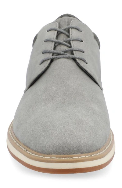 Vance Co. Hodges Plain Toe Derby In Grey