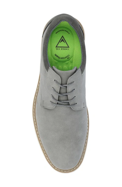 Vance Co. Hodges Plain Toe Derby In Grey
