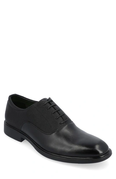 Shop Vance Co. Vance Co Vincent Vegan Leather Plain Toe Oxford In Black