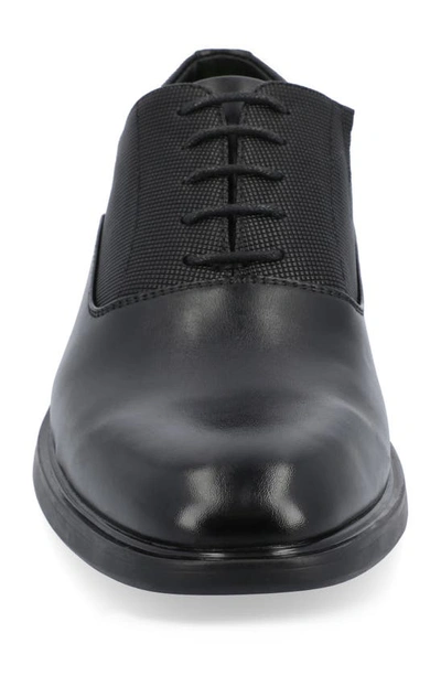 Shop Vance Co. Vance Co Vincent Vegan Leather Plain Toe Oxford In Black