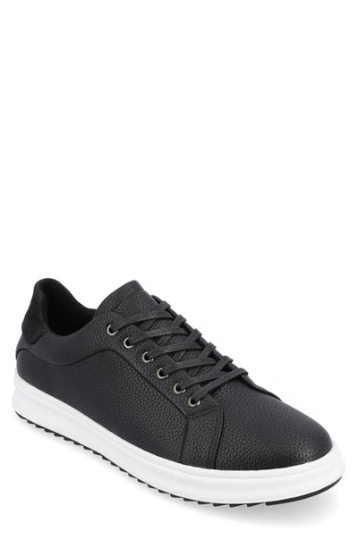 Shop Vance Co. Vance Co Robby Vegan Leather Casual Sneaker In Black