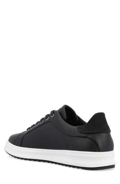 Vance Co. Robby Vegan Leather Casual Sneaker In Black