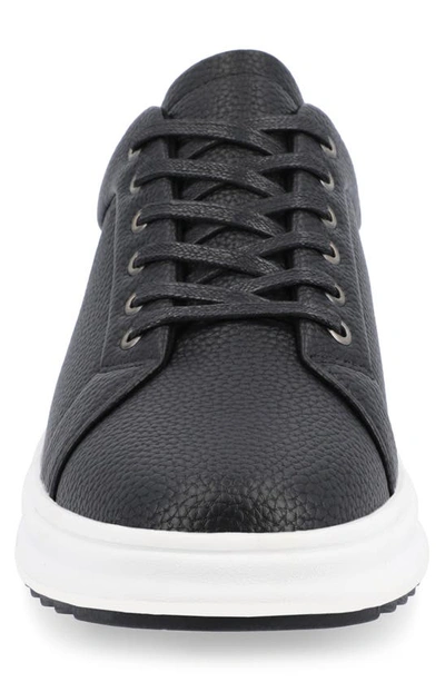 Shop Vance Co. Vance Co Robby Vegan Leather Casual Sneaker In Black