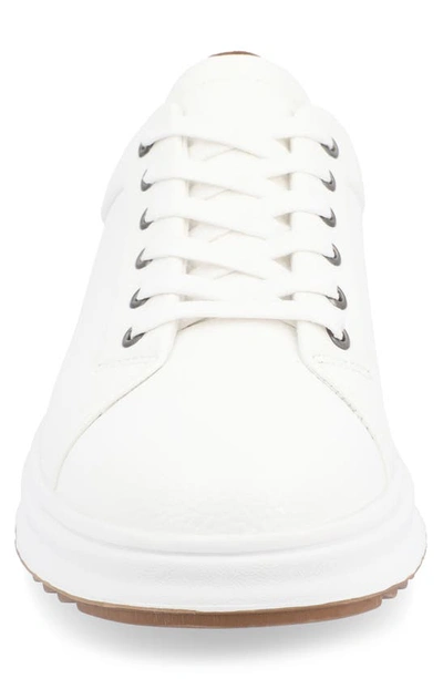 Shop Vance Co. Vance Co Robby Vegan Leather Casual Sneaker In White
