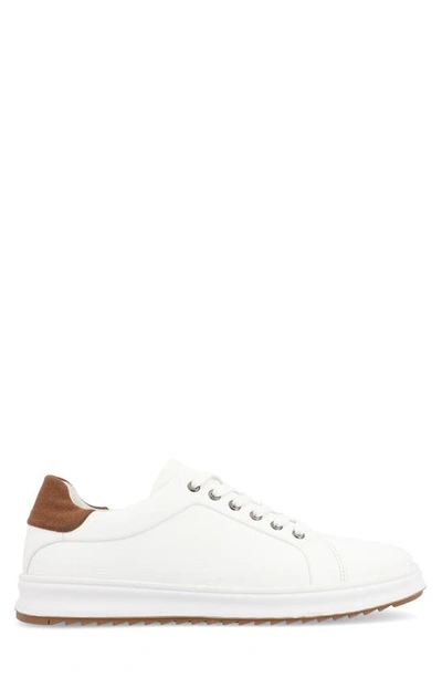 Shop Vance Co. Robby Vegan Leather Casual Sneaker In White