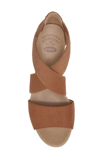 Dr. Scholl's Barton Band Wedge Sandal In Brown