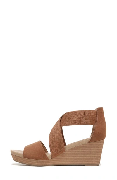 Dr. Scholl's Barton Band Wedge Sandal In Brown