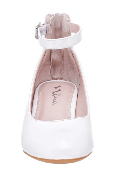 Shop Nina Lennie Dress Shoe In White Patent
