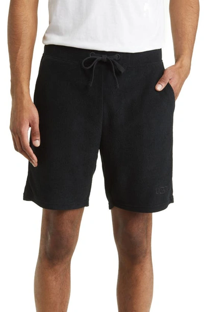 Shop Ugg Dominick Brushed Terry Pajama Shorts In Tar