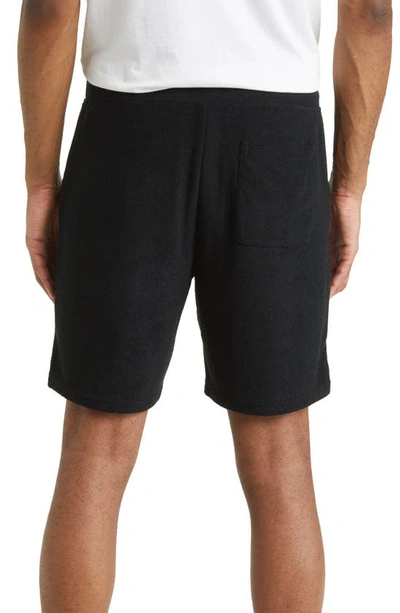 Shop Ugg Dominick Brushed Terry Pajama Shorts In Tar