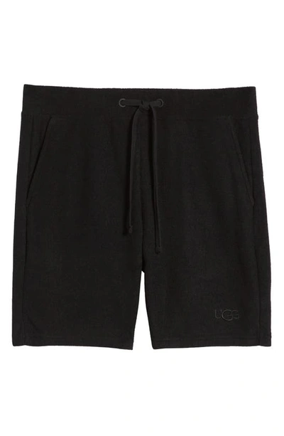 Shop Ugg Dominick Brushed Terry Pajama Shorts In Tar