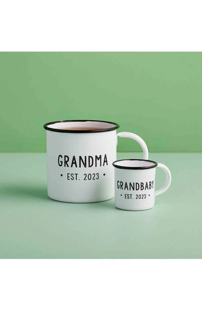 Shop Mud Pie Grandma Enamel Mug Gift Set In White