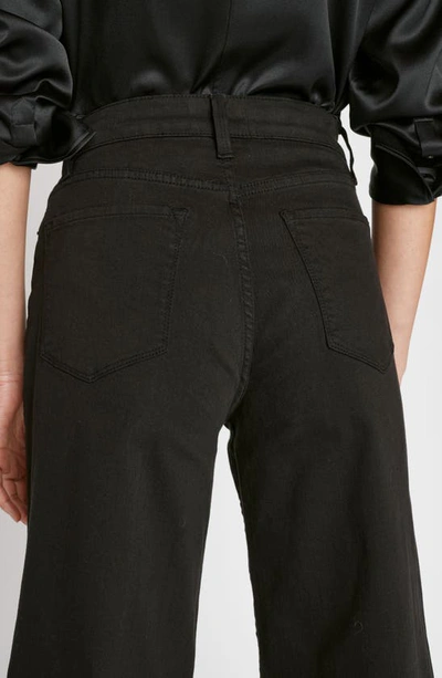 Frame Le Palazzo Crop Jeans In Film Noir