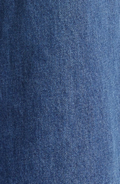 Shop Area Mussel Flower Rope Cutout Wide Leg Jeans In Light Blue