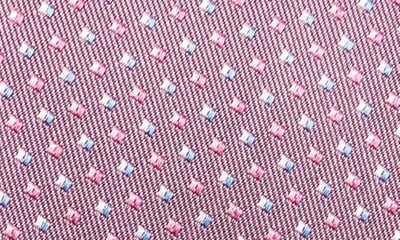 Shop David Donahue Dot Silk Tie In Pink