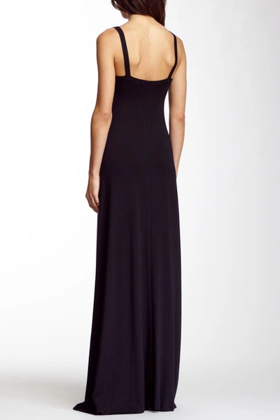 Shop Go Couture V-neck Maxi Dress In Black