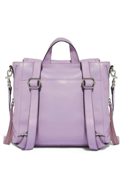 Shop Aimee Kestenberg All For Love Convertible Leather Backpack In Lavender