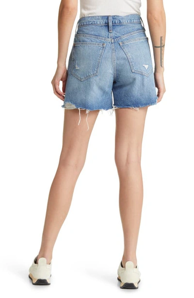 Shop Madewell Relaxed Mid Length Denim Shorts In Brockport Wash