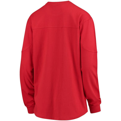 Shop Pressbox Red Maryland Terrapins Edith Long Sleeve T-shirt