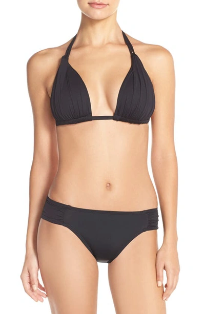 Shop La Blanca Island Goddess Halter Bikini Top In Black