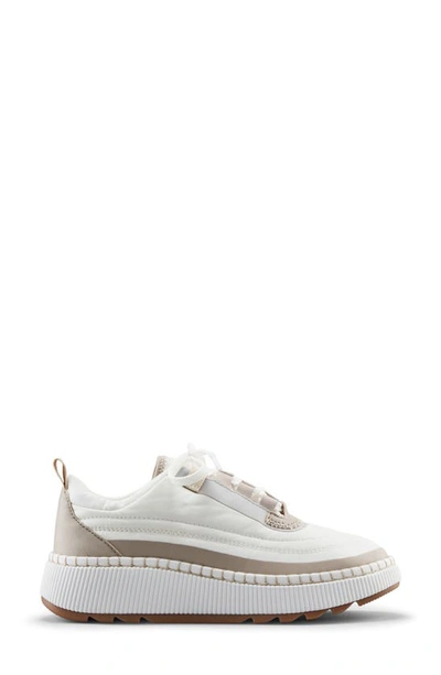 Shop Cougar Sayah Waterproof Sneaker In White-taupe