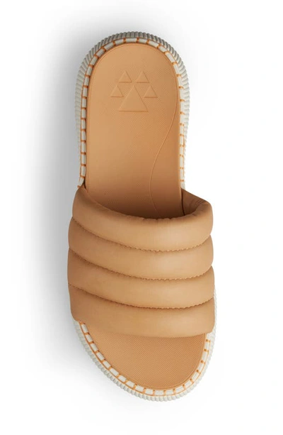 Shop Cougar Soprato Quilted Slide Sandal In Caramel