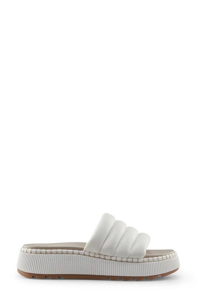 Shop Cougar Soprato Quilted Slide Sandal In White