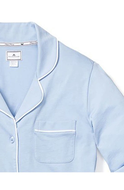 Petite Plume Luxe Pima Cotton Pajamas In Blue