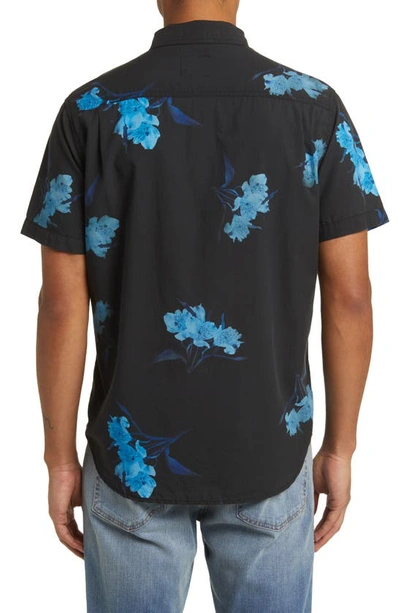 Rails Monaco Floral Short Sleeve Button-up Shirt In Surreal Flower Onyx