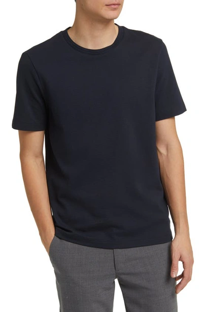 Shop Hugo Boss Tiburt T-shirt In Dark Blue