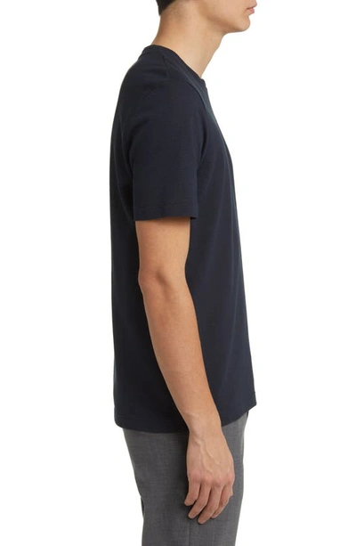 Shop Hugo Boss Tiburt T-shirt In Dark Blue