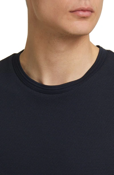 Shop Hugo Boss Tiburt T-shirt In Dark Blue