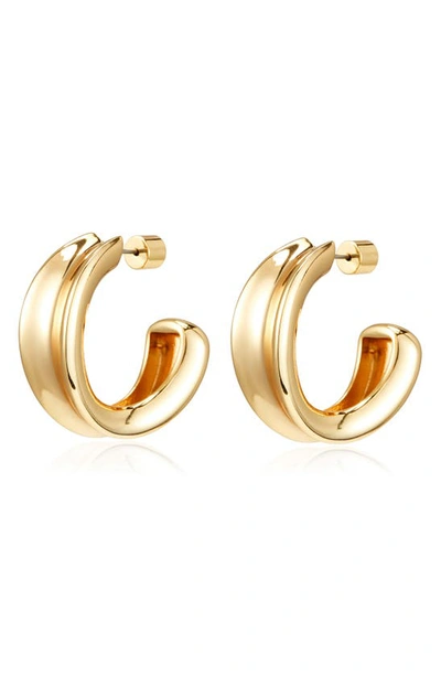 Shop Jenny Bird Doune Hoop Earrings In Gold