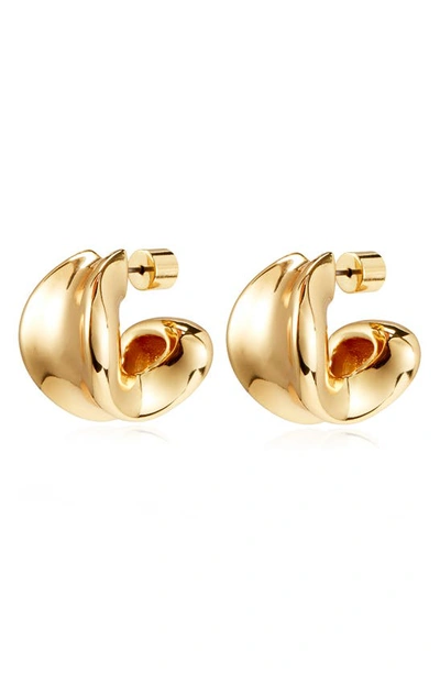 Shop Jenny Bird Doune Chunky Hoop Earrings In Gold