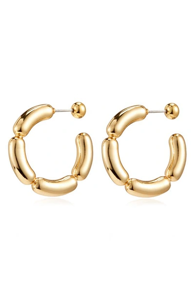 Shop Jenny Bird Balloon Link Hoop Earrings In Gold
