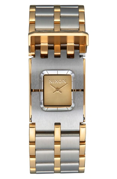 Shop Nixon Confidante Bracelet Watch, 23mm In Silver/ Gold