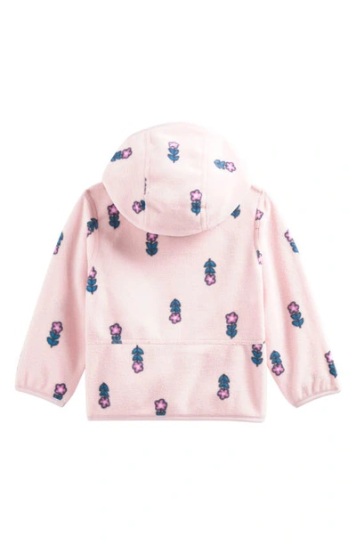 Shop The North Face Kids' Glacier Zip Hoodie In Purdy Pink Joy Floral Print