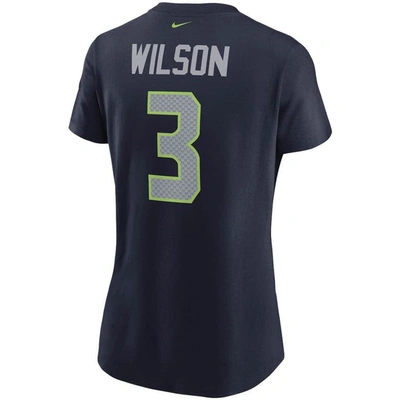Shop Nike Russell Wilson College Navy Seattle Seahawks Name & Number T-shirt