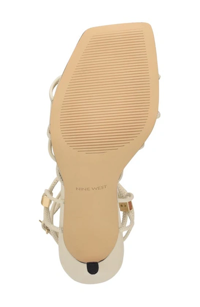 Shop Nine West Tenor Ankle Strap Sandal In Ivory 150