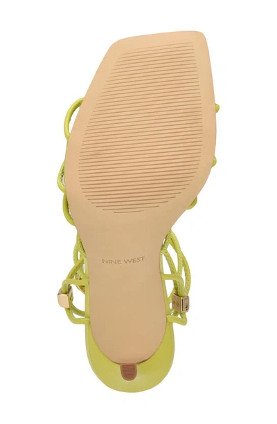 Shop Nine West Tenor Ankle Strap Sandal In Medium Green 310