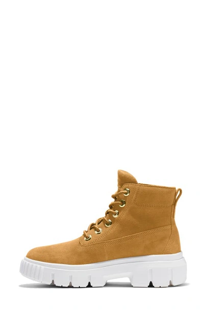 Shop Timberland Greyfield Waterproof Leather Boot In Wheat Nubuck