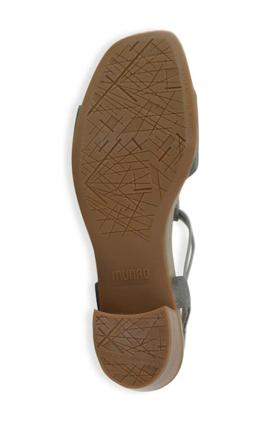 Shop Munro Susan T-strap Sandal In Gunmetal