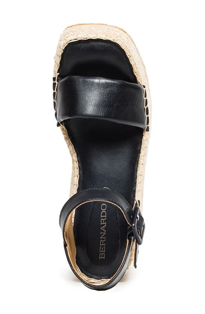 Shop Bernardo Footwear Mallorca Espadrille Platform Sandal In Black