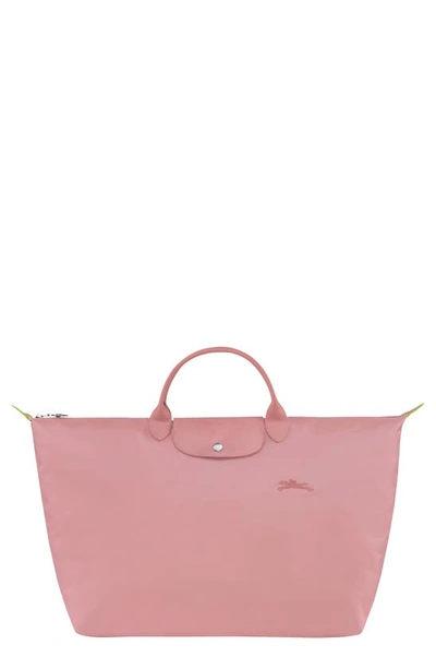 Shop Longchamp Large Le Pliage Recycled Travel Bag In Petal Pink