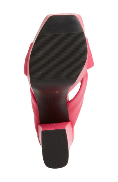 Shop Open Edit Kaia Knot Platform Sandal In Pink Rouge