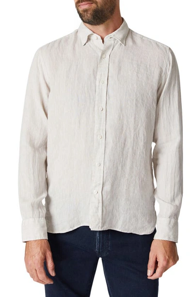 Shop 34 Heritage Solid Linen Chambray Button-up Shirt In Simply Taupe