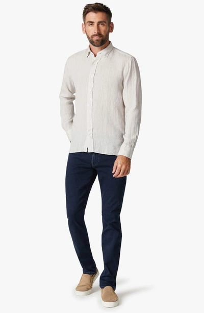 34 Heritage Solid Linen Chambray Button-up Shirt In Simply Taupe