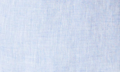 34 Heritage Solid Linen Chambray Button-up Shirt In Hawaiian Ocean