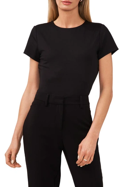 Shop Halogen Essential Compression T-shirt In Rich Black