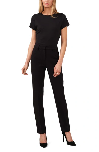 Halogen Essential Compression T-shirt In Rich Black